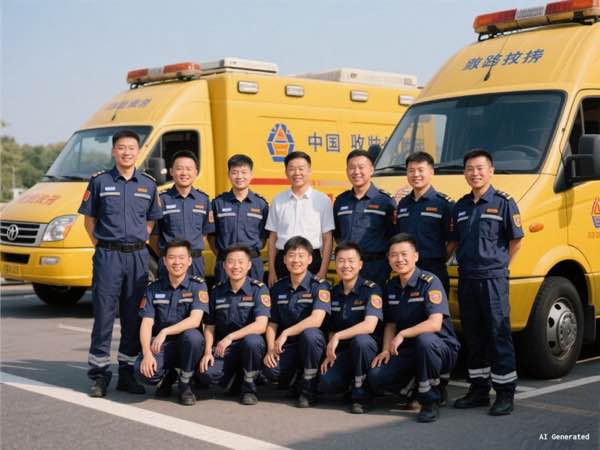 吉时猿专业救援团队合影