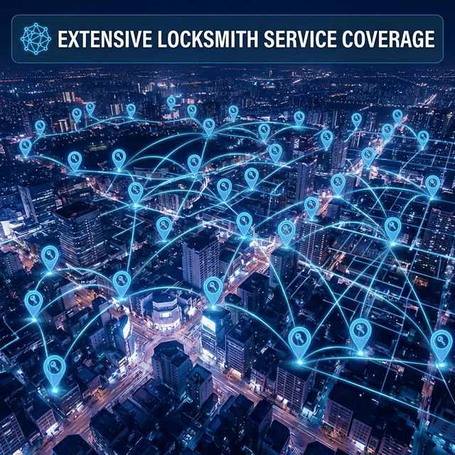 覆盖广泛 - 锁开匠芯开锁服务优势