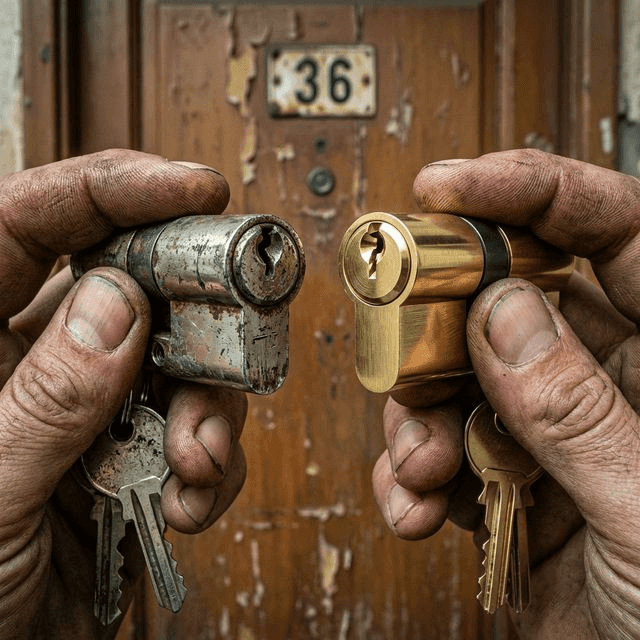 换锁芯 - 成都锁开匠芯24小时紧急开锁服务