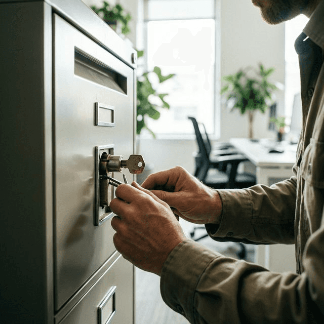 文件柜/办公锁 - 成都锁开匠芯24小时紧急开锁服务