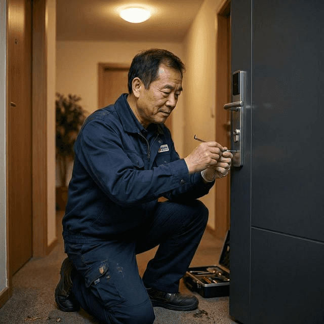 防盗门开锁 - 锁开匠芯24小时紧急开锁服务